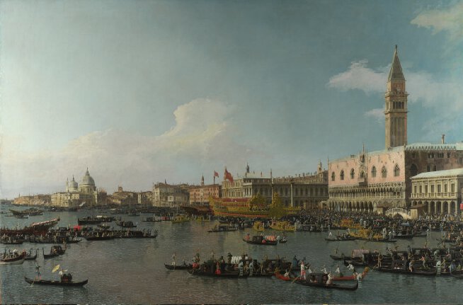 Venise : le bacino di San Marco le jour de l'Ascension - Canaletto