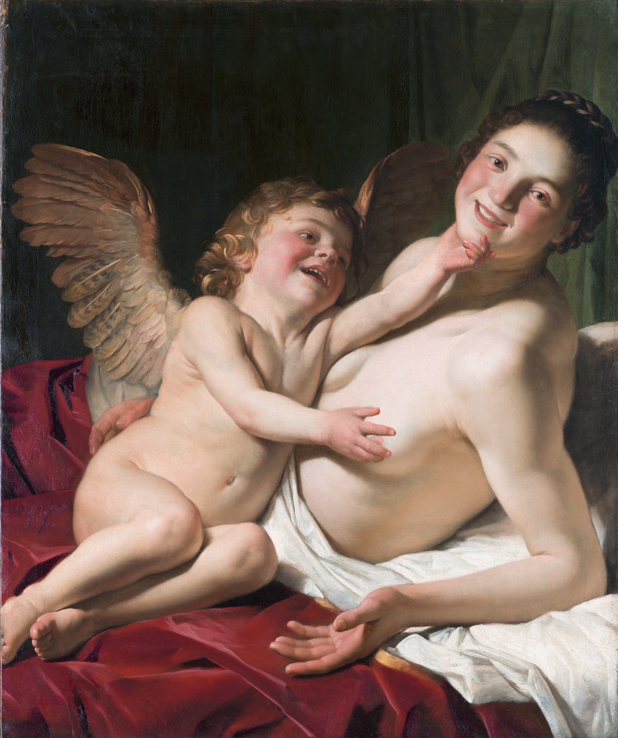 Vénus et Cupidon - Gerrit van Honthorst - Alpha Reproduction