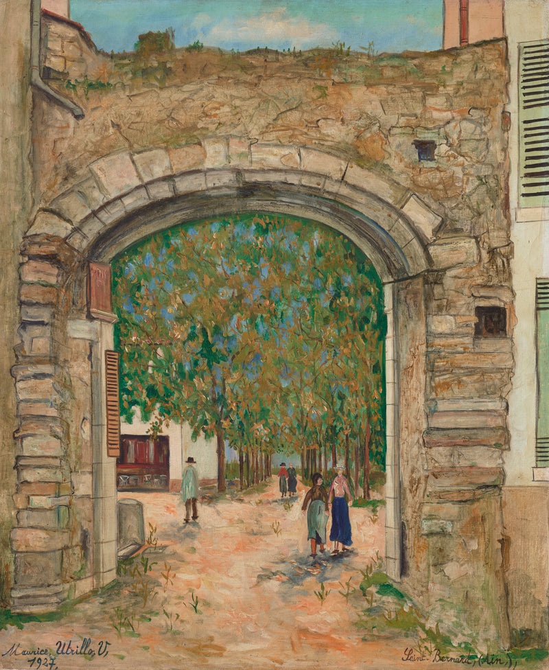 Vieux porche à Saint-Bernard (1927) - Maurice Utrillo