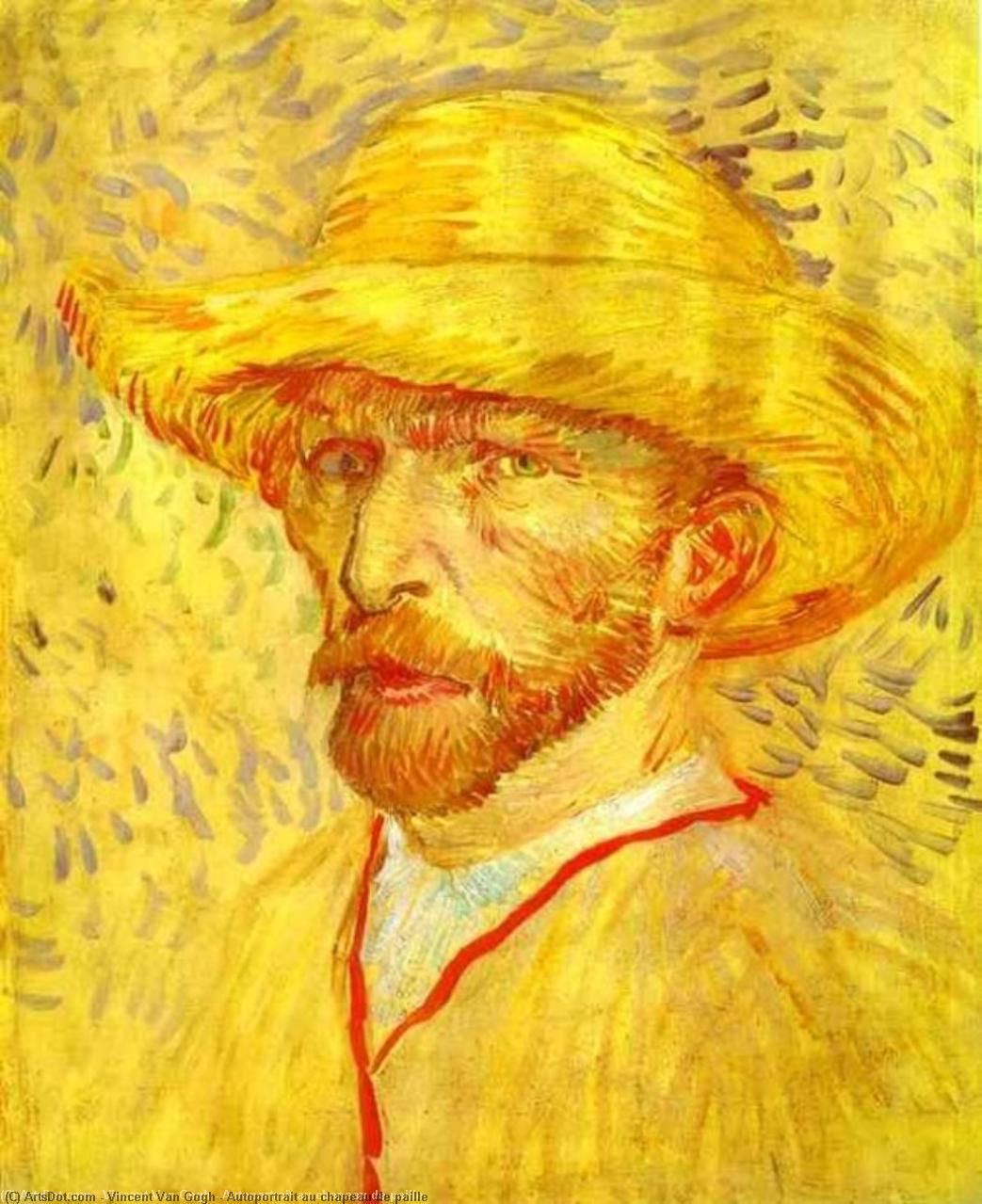 Selvportrett med stråhatt – Vincent van Gogh (1887)