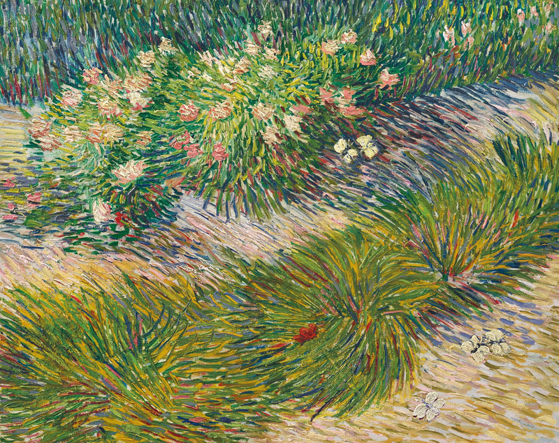Hagehjørne med sommerfugler - Vincent van Gogh
