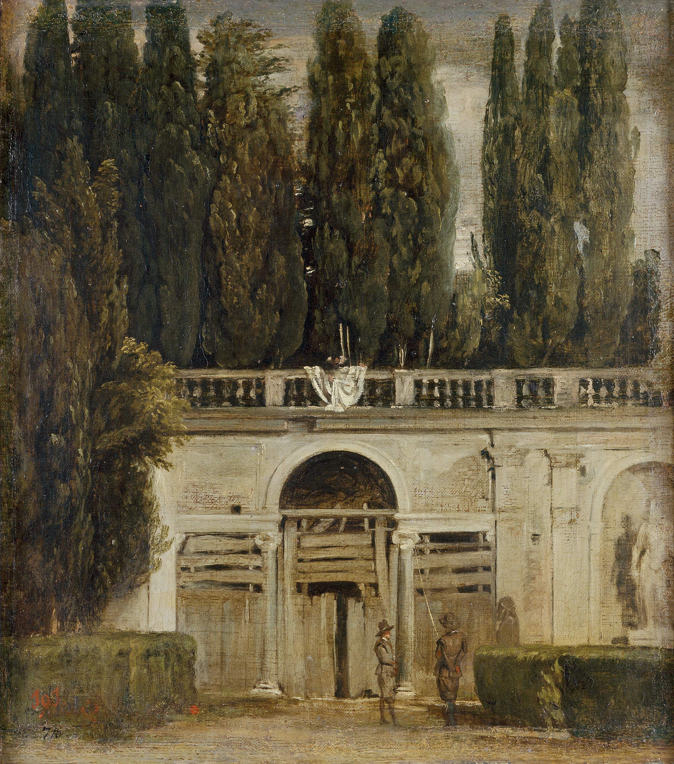 Vue sur le jardin de la villa Médicis à Rome - Diego Velázquez
