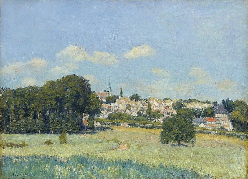 Utsikt over Marly-le-Roi under solen - Alfred Sisley