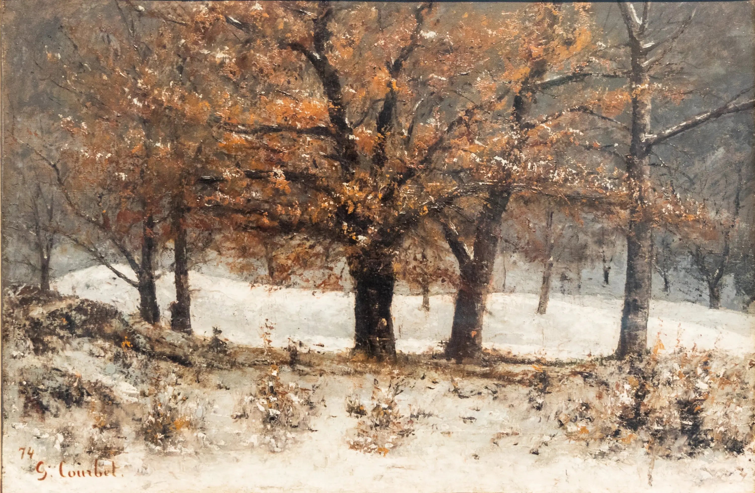 Vue du Parc des Crêtes au-dessus de Clarens - Gustave Courbet - Alpha Reproduction