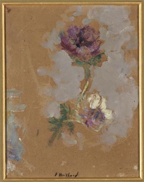 Deux anémones - Édouard Vuillard