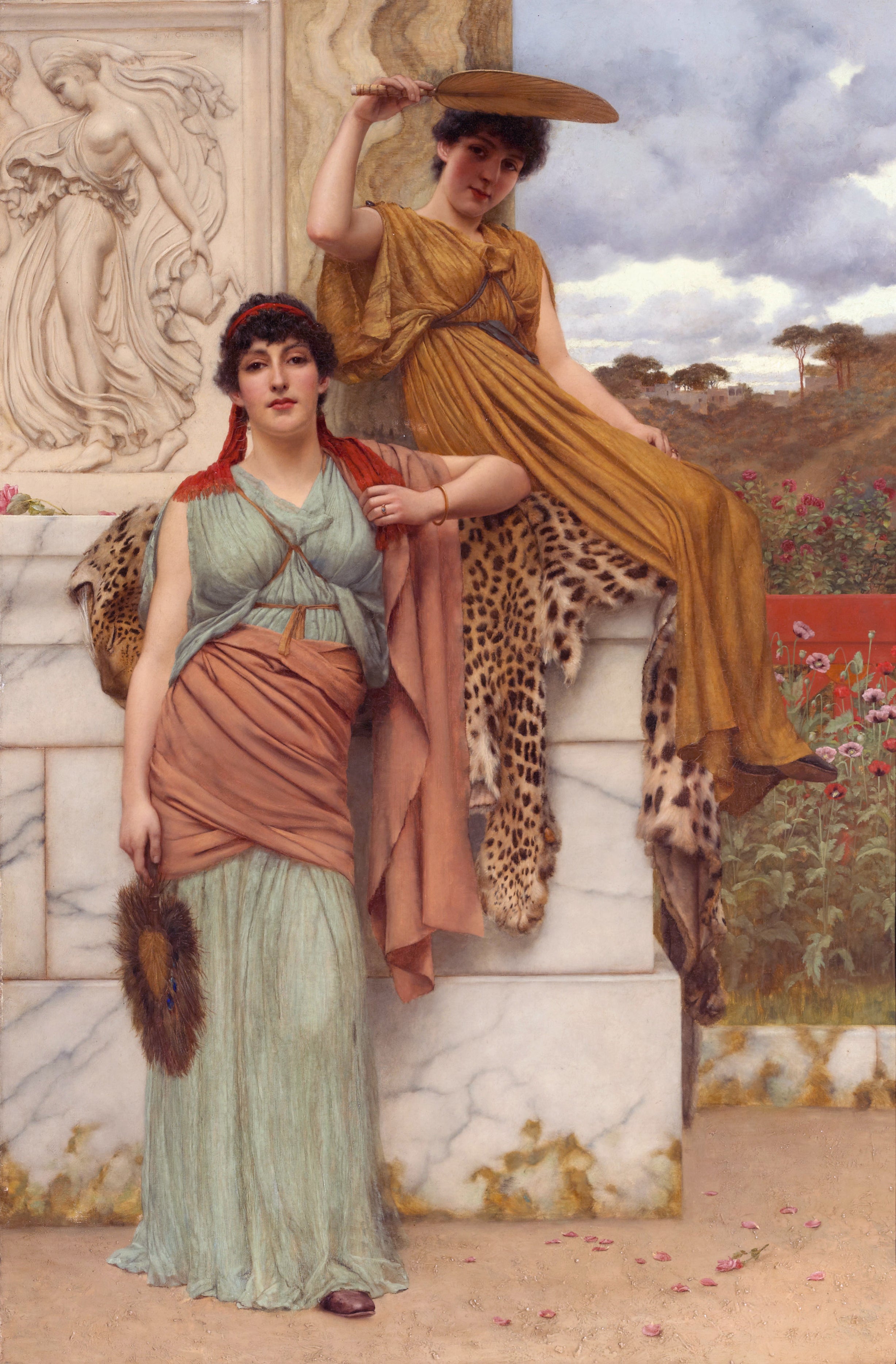 En attendant la procession - John William Godward