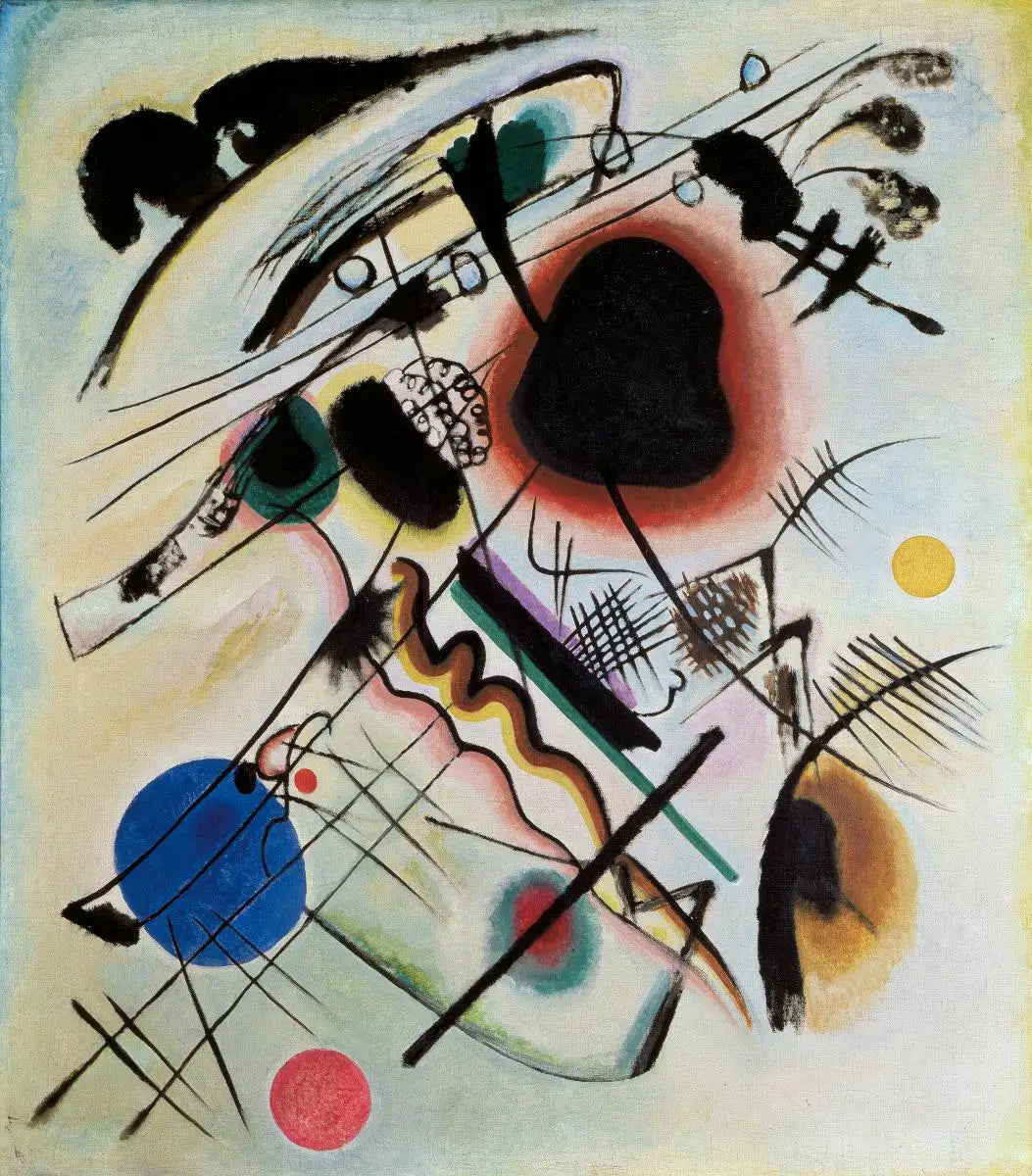 Reproduction du tableau « Tache noire - Vassily Kandinsky » par Alpha Reproduction en peinture à l’huile