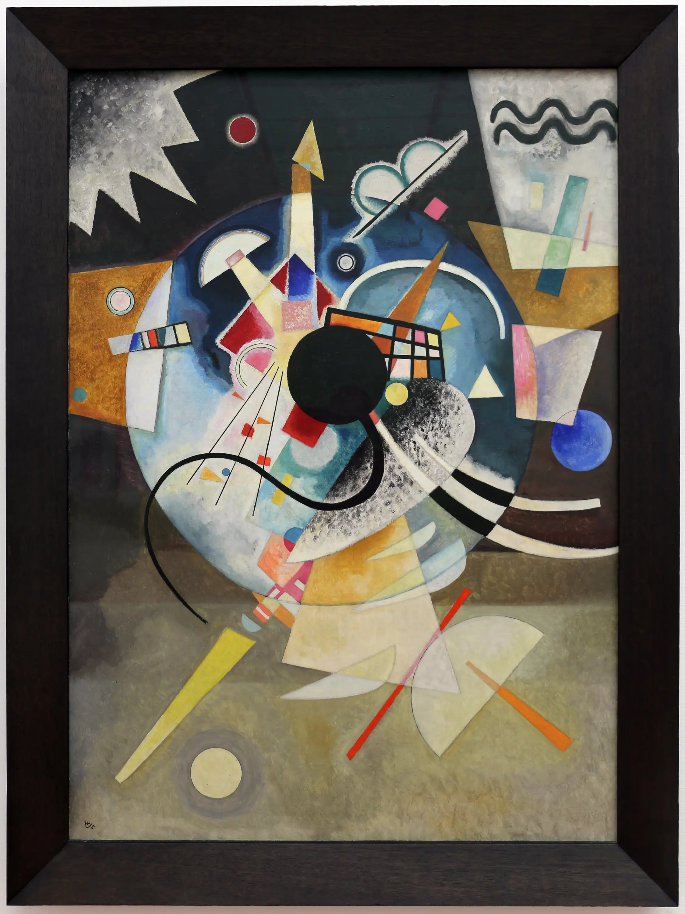 Reproduction du tableau « Un centre - Vassily Kandinsky » par Alpha Reproduction en peinture à l’huile
