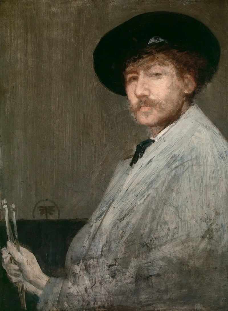 Arrangement i grått: portrett av maleren - James Abbott McNeill Whistler
