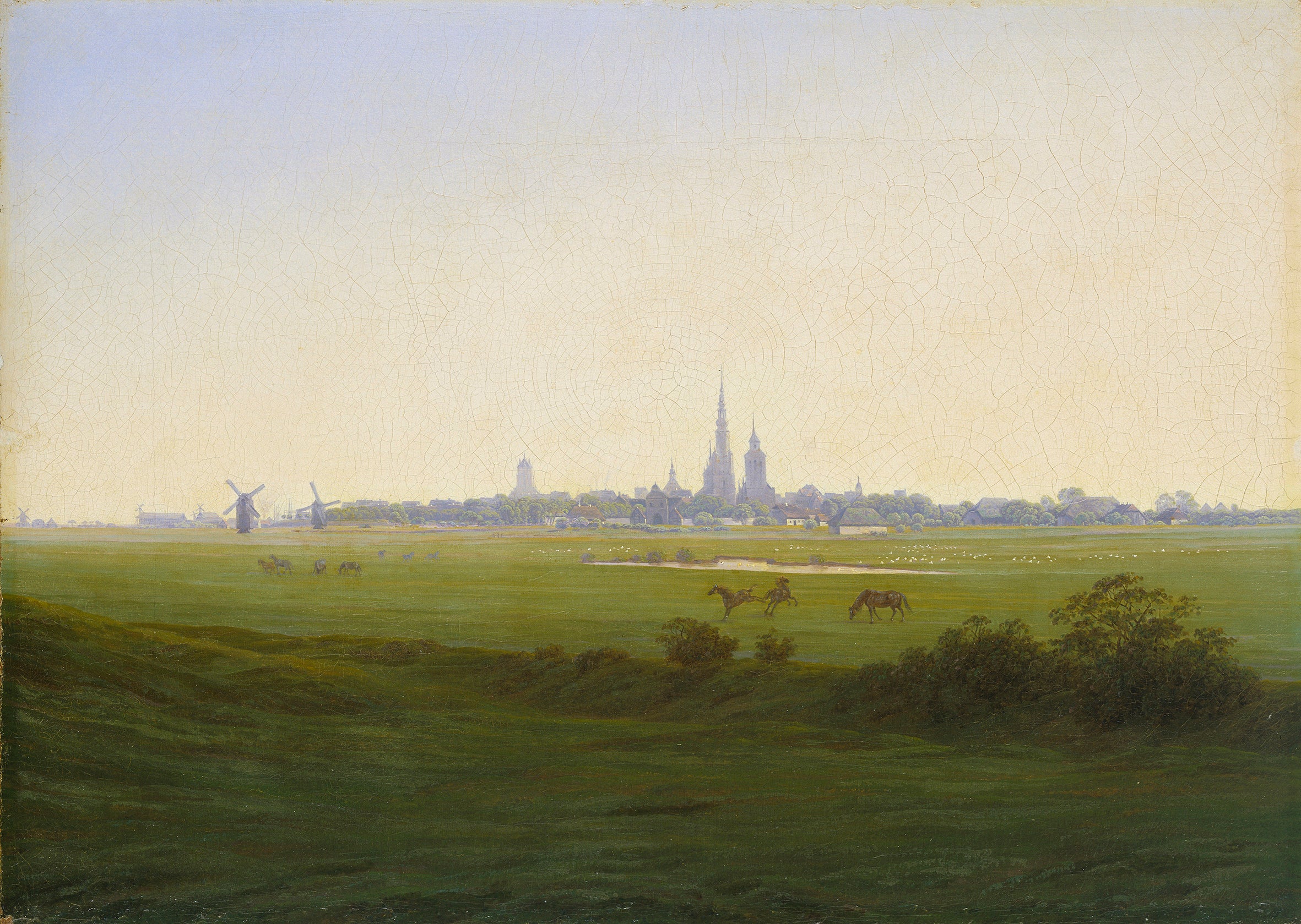 Reproduction du tableau « Près de Greifswald - Caspar David Friedrich » par Alpha Reproduction en peinture à l’huile