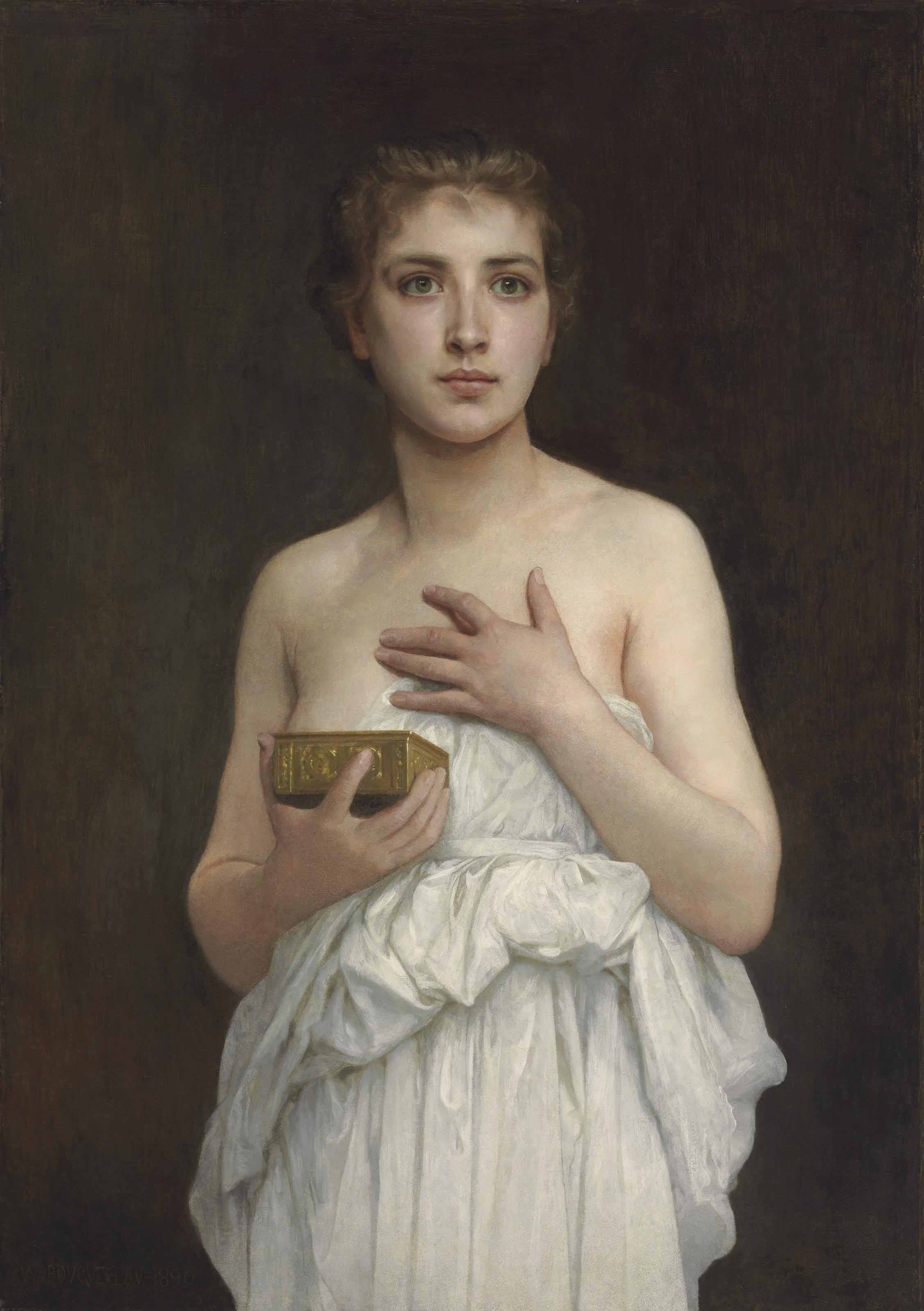 Reproduction du tableau « Pandore - Bouguereau » par Alpha Reproduction en peinture à l’huile