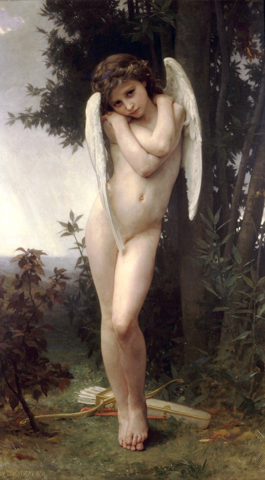 Reproduction du tableau « Cupidon - Bouguereau » par Alpha Reproduction en peinture à l’huile