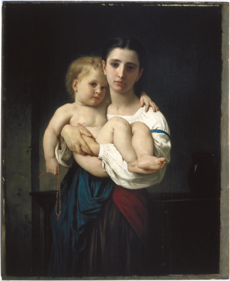 Den eldre søsteren, reduksjon (Den eldre søsteren, reduksjon) - Bouguereau