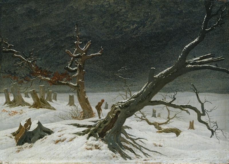 Vinterlandskap - Caspar David Friedrich