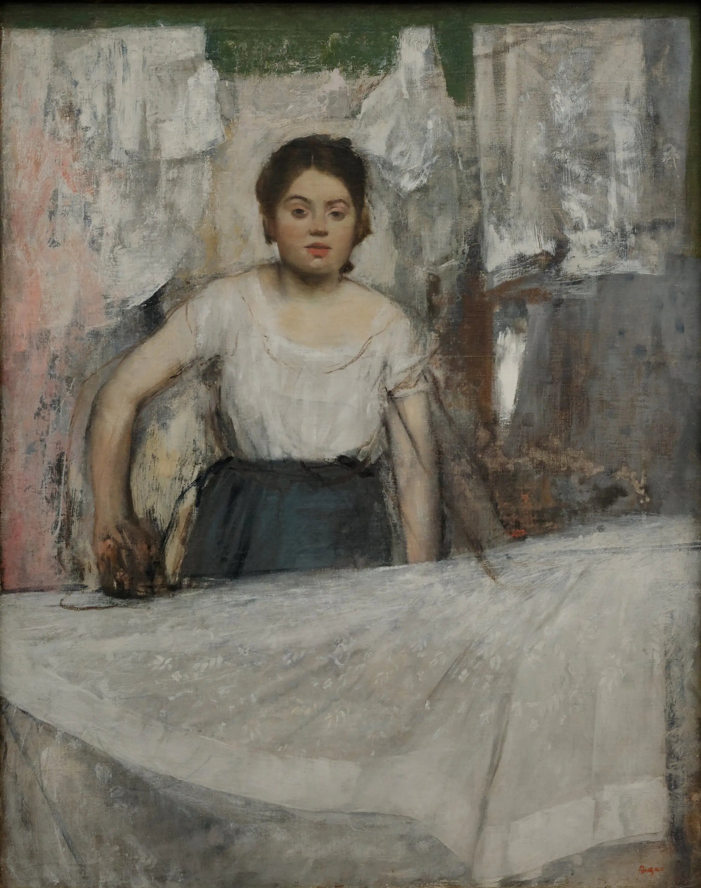 Reproduction du tableau « La repasseuse - Edgar Degas » par Alpha Reproduction en peinture à l’huile