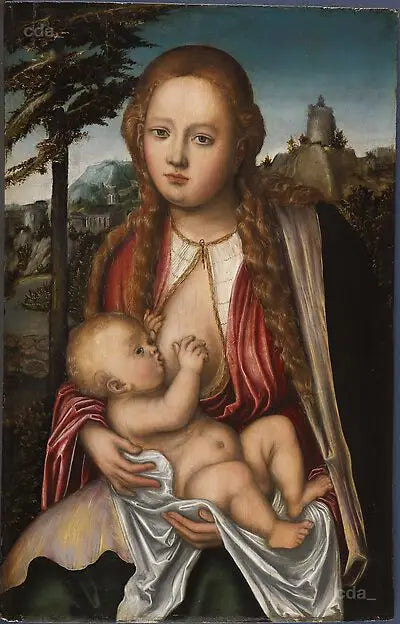 La Vierge allaitant l’enfant - Lucas Cranach the Elder - Alpha Reproduction