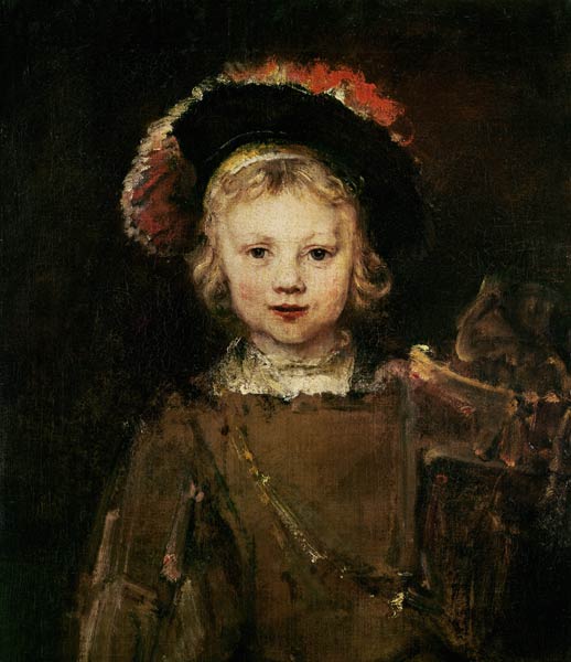 Jeune garçon déguisé - Rembrandt van Rijn - Reproductions de tableaux et peintures haut de gamme