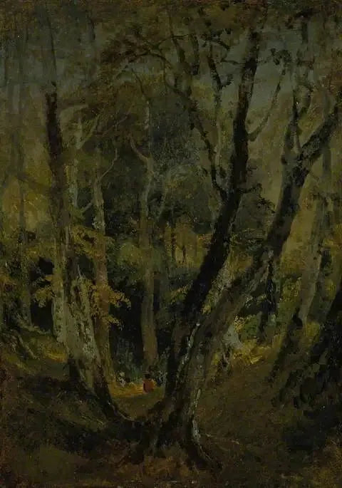 En Bøk med sigøynere sittende i avstand - J. M. W. Turner