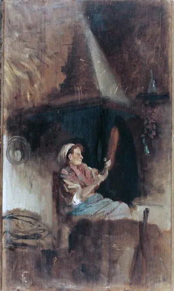 Ved siden av peisen - Giuseppe De Nittis