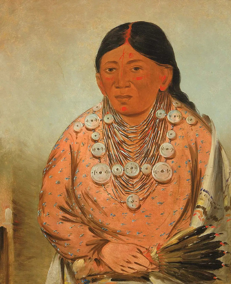 A'h-tee-wát-o-mee, en kvinne - George Catlin

Source:
A'h-tee-wát-o-mee, une femme - George Catlin