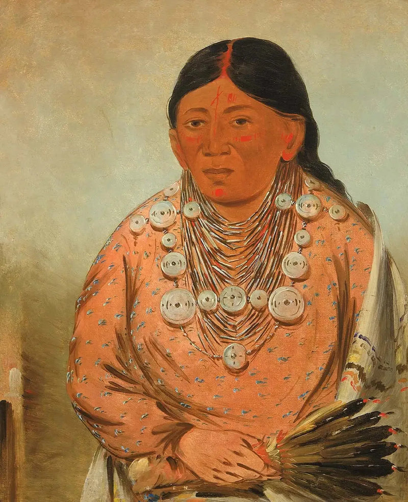 A'h-tee-wát-o-mee, en kvinne - George Catlin

Source:
A'h-tee-wát-o-mee, une femme - George Catlin