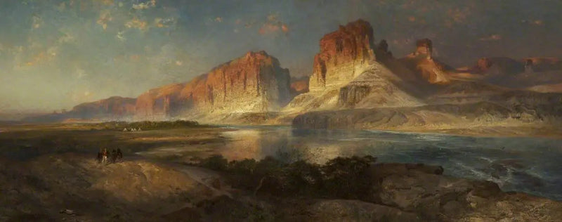 Når du nærmer deg leiren, om kvelden på toppen av Colorado-elven, Wyoming - Thomas Moran

Source:
À l'approche du camp, en soirée sur le haut du fleuve Colorado, Wyoming - Thomas Moran