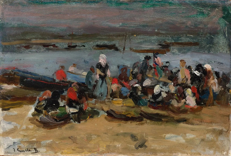 Ved elvemunningen, Asturiene - Joaquín Sorolla