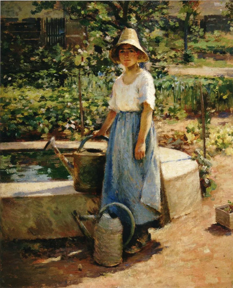 Ved fontenen - Theodore Robinson