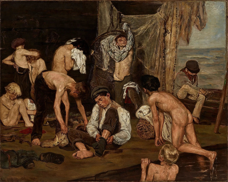 Ved bassenget - Max Liebermann