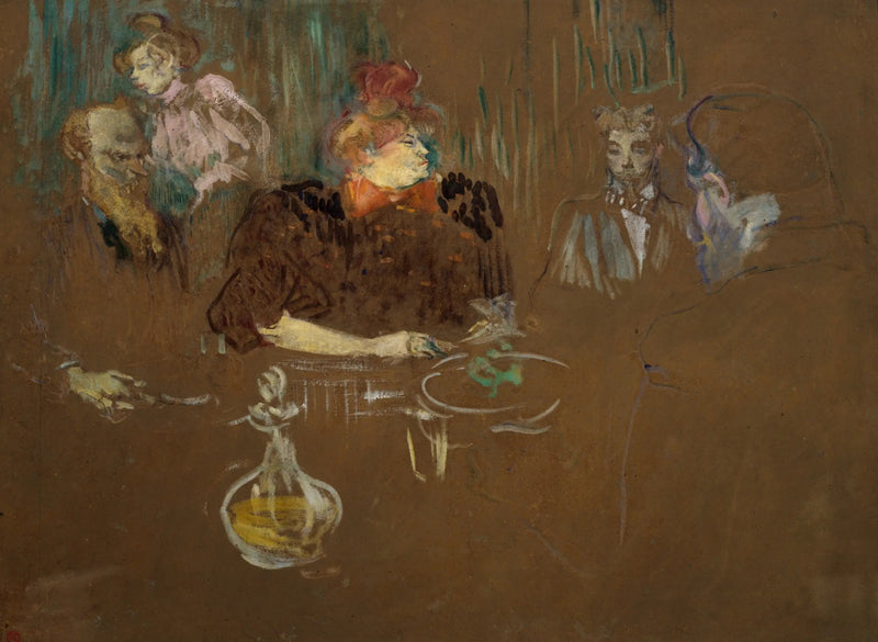Ved bordet til Herr og Fru Natanson - Henri de Toulouse-Lautrec