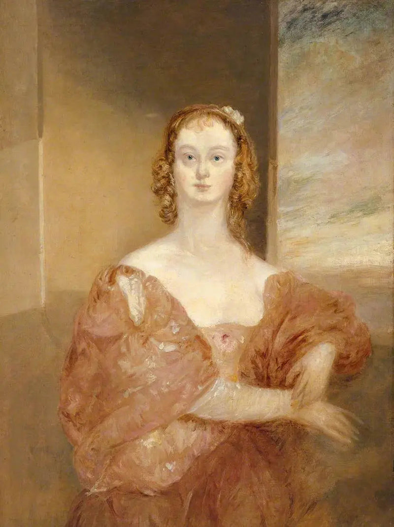 En dame i en Van Dyck-kostyme - J. M. W. Turner