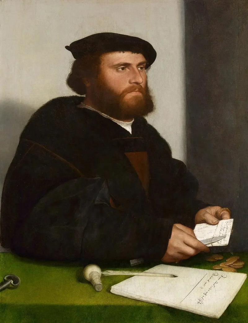 En kjøpmann ved den tyske Steelyard: 'Hans fra Antwerpen' - Hans Holbein den Yngre