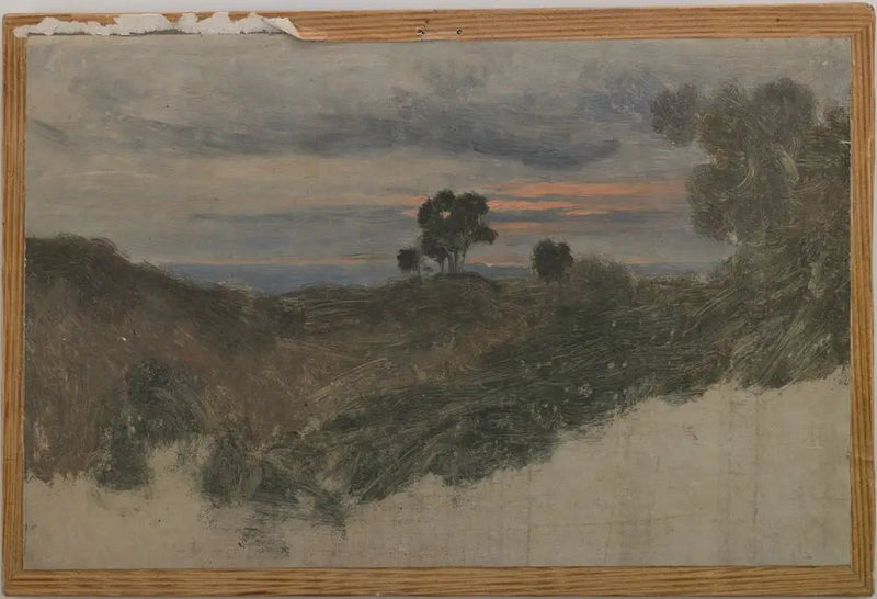 I Olevano nær Roma - Jean-Baptiste Camille Corot