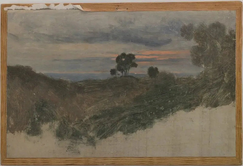 I Olevano nær Roma - Jean-Baptiste Camille Corot
