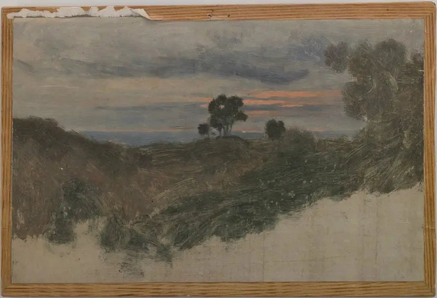 I Olevano nær Roma - Jean-Baptiste Camille Corot