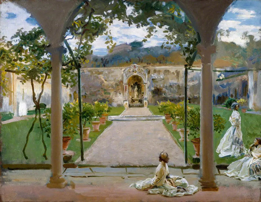 I Torre Galli: Damer i en hage - John Singer Sargent