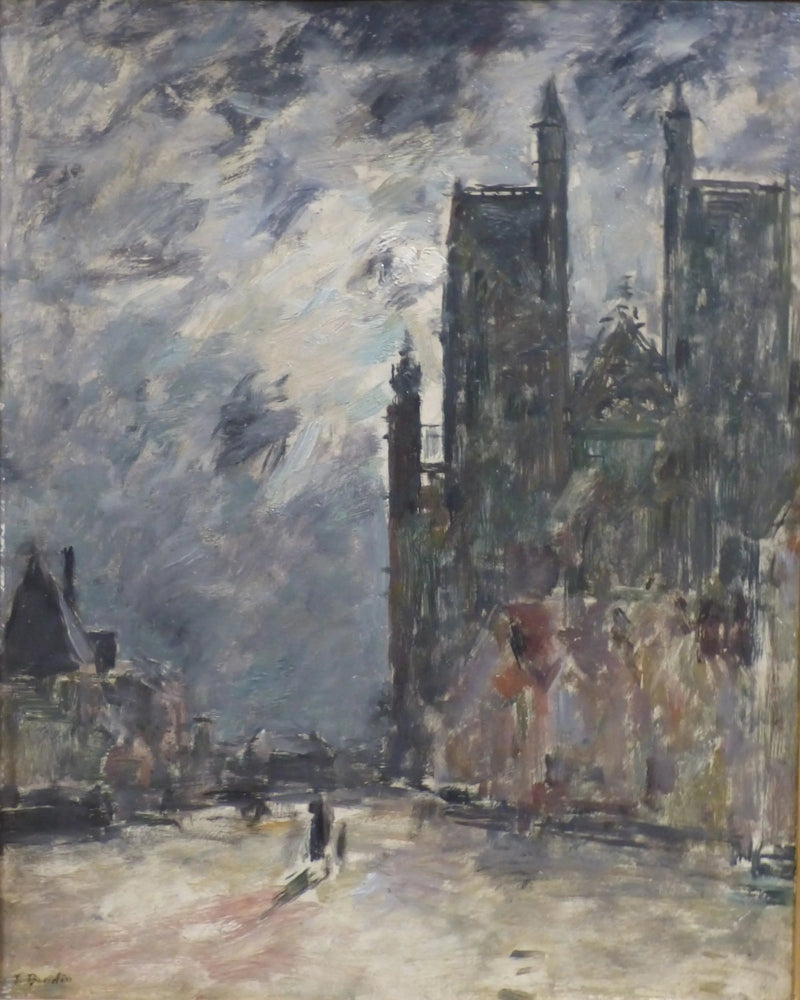 Abbeville. Kirken Saint-Vulfran - Eugène Boudin