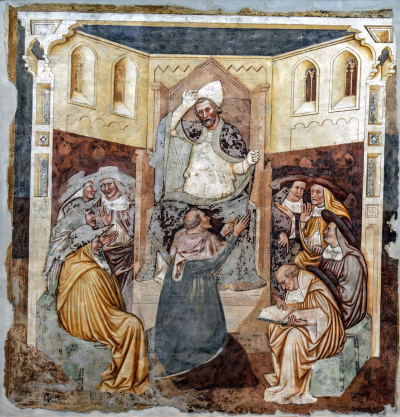 Paveabdiseringen (Historier om helgen Ursula) - Tomaso da Modena