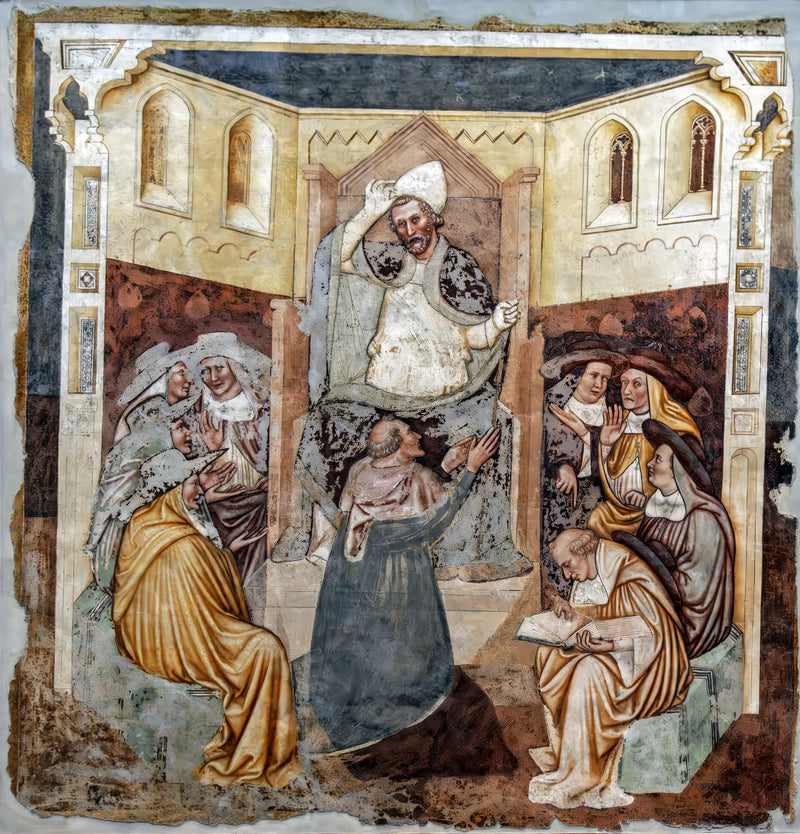 Paveabdiseringen (Historier om helgen Ursula) - Tomaso da Modena