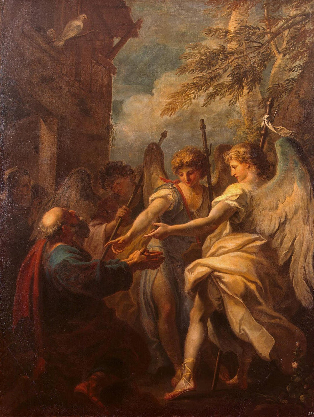 Abraham og englene - Sebastiano Ricci