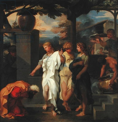 Abraham et les anges - Sébastien Bourdon image 1 reproduction réalisée par Alpha Reproduction