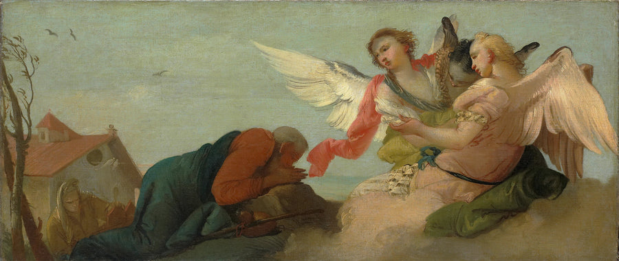 Abraham et les trois anges - Francesco Zugno