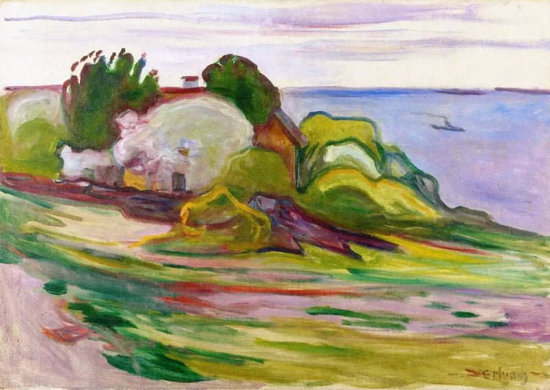 Abres og Torpedobåt - Edvard Munch