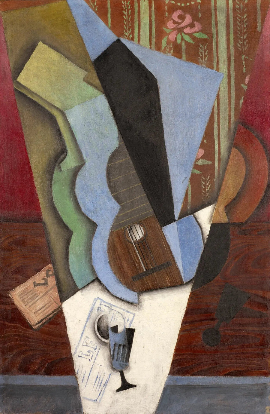 Abstraksjon (Gitar og Glass) - Juan Gris