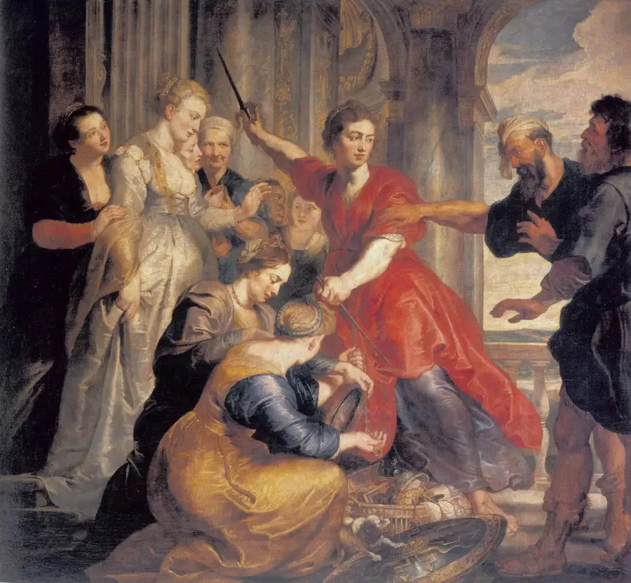 Achille oppdaget av Ulysses og Diomedes - Peter Paul Rubens