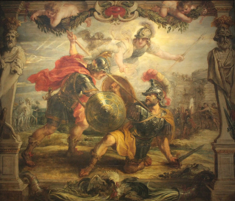 Achille vinner over Hektor - Peter Paul Rubens