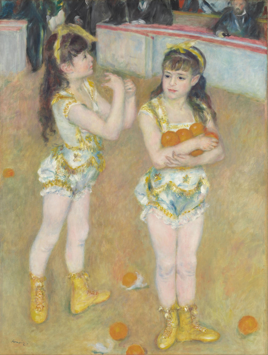 Akrobater i sirkus Fernando (Francisca og Angelina Wartenberg) - Pierre-Auguste Renoir