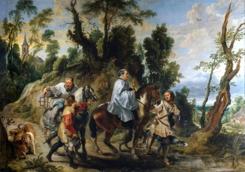Akt av hengivenhet av Rudolf I av Habsburg - Peter Paul Rubens