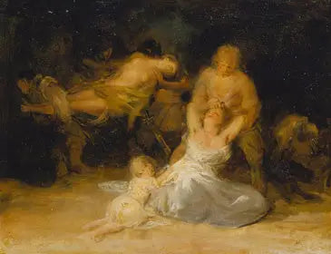 Voldshandling mot to kvinner - Francisco de Goya