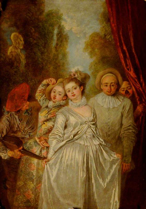 Skuespillere fra den italienske troupeen - Antoine Watteau